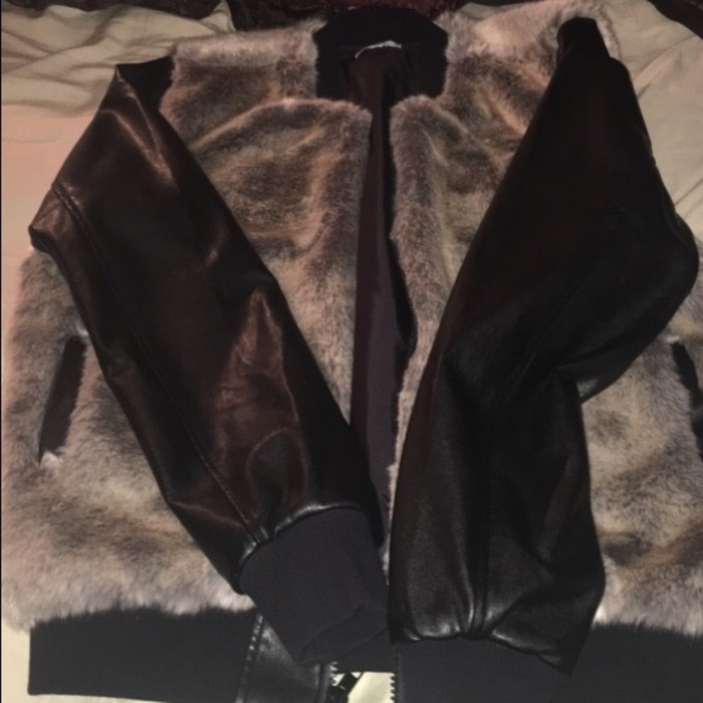 A Fur Bomber Jacket